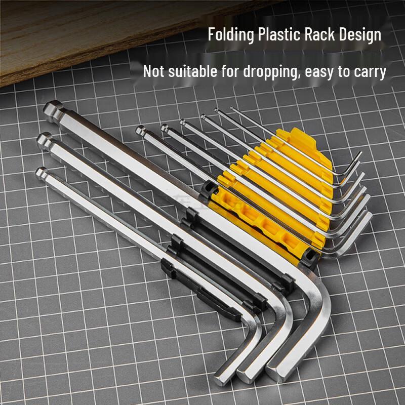 Deli Tools Extended Ball End Hex Key Set