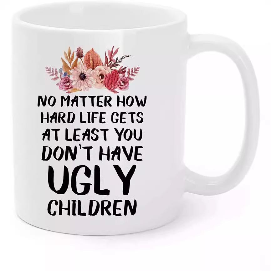 Mom Ugly Children Mother'S Day Thanksgiving Ceramic Coffee Mark Cup Grandma Tea Cup Mum