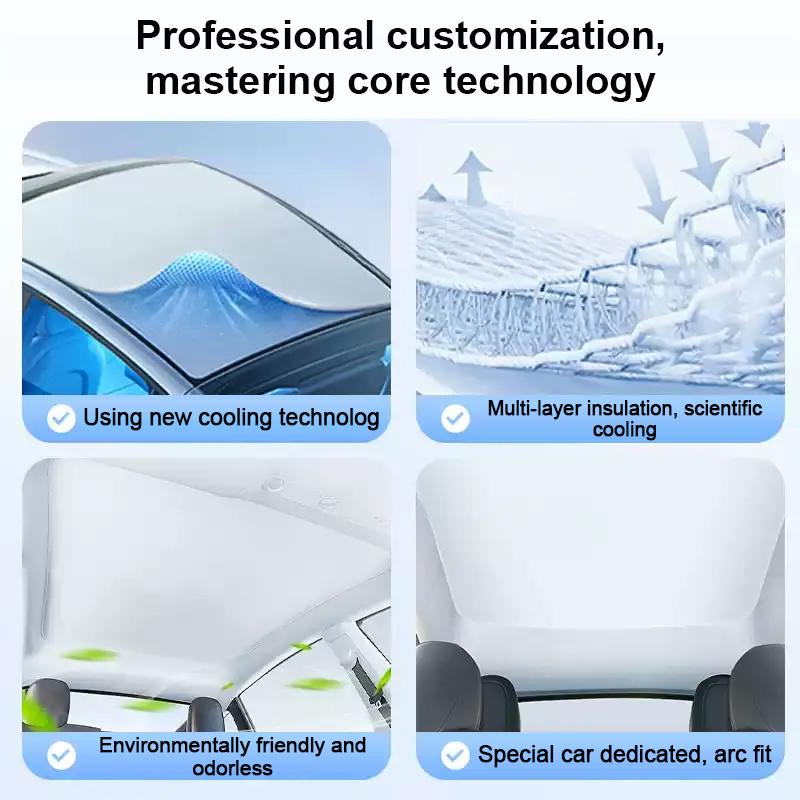 Střešní sluneční clona do auta Pasuje na MG EHS Příslušenství HS MK2 2025 2025 2026 Roewe RX5 Elektrostatická adsorpce Zatemňovací Tepelný štít