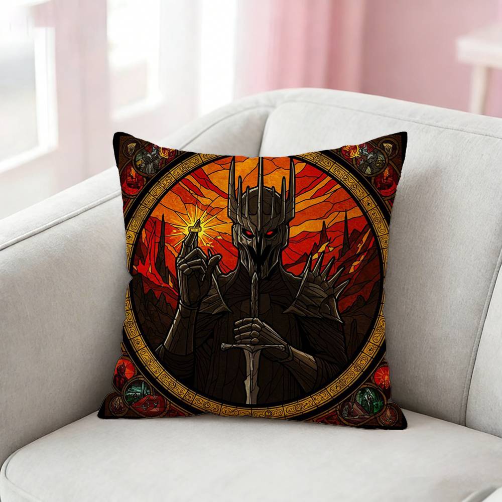L-Lords Of The R-Ringes Pillow Case Pattern Printed Pillowcase For Living Room Sofa Cushion Cover