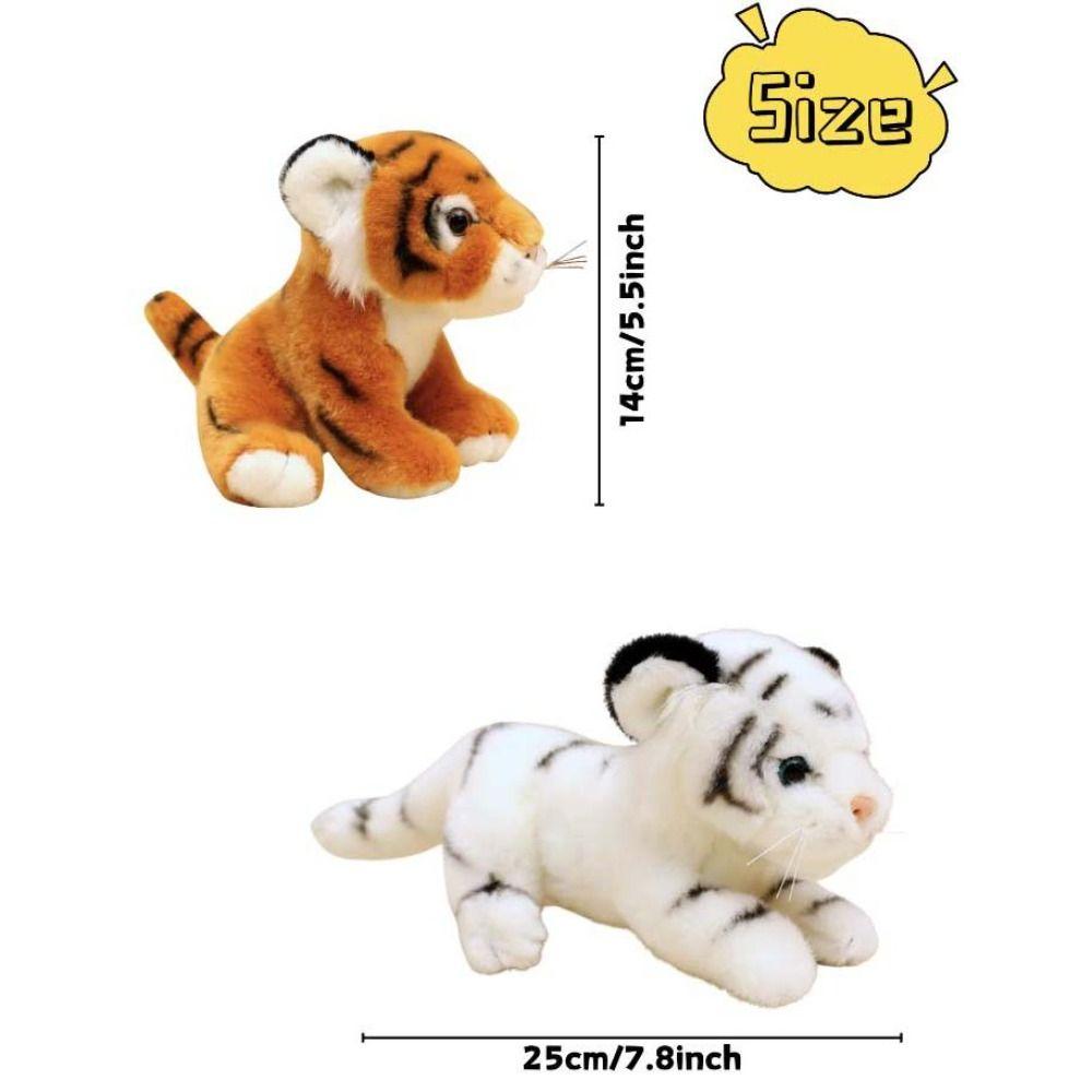 Collection Tiger Stuffed Doll Fluffy Forest Tiger Pillow Dolls  Kids Birthday Christmas
