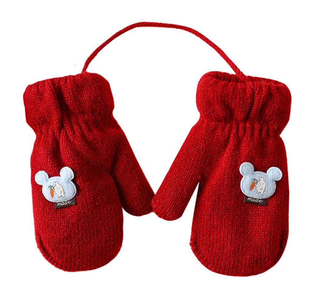 Eigenn Mittens with Thick Warm for Boys and Girls Ages Perfect for Playing In the Going To and Baby Available In 8 Colors Children's Drawstring,