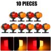 Truck LED Side Marker Light Double Face Indicator Turn Signal Light Rear Stop Warning Lamp 12V 24V For Car Trailer Lorry Van RV