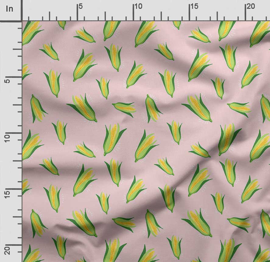 Soimoi Veggies Print,  Cotton Cambric, Quilting Fabric Sold by The Yard 42 Inch Wide, Medium Weight Cotton Fabric, Sewing  Supplies,Aquamarine