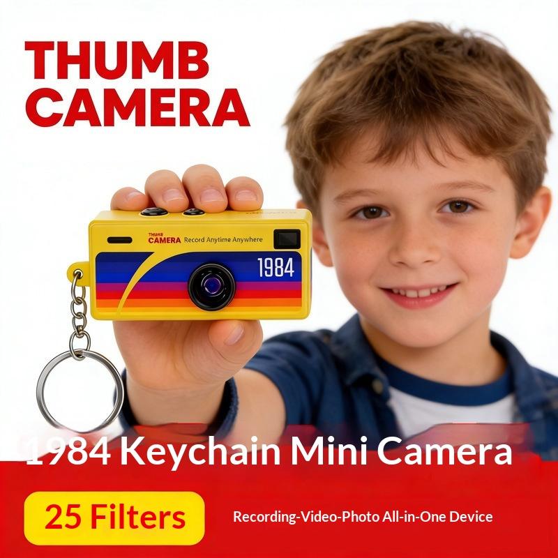 Digital Camera 0.96 Inch Keychain Camera Retro Support Memory Card 1080P Very Small Camcorder Video Recorder With Flash