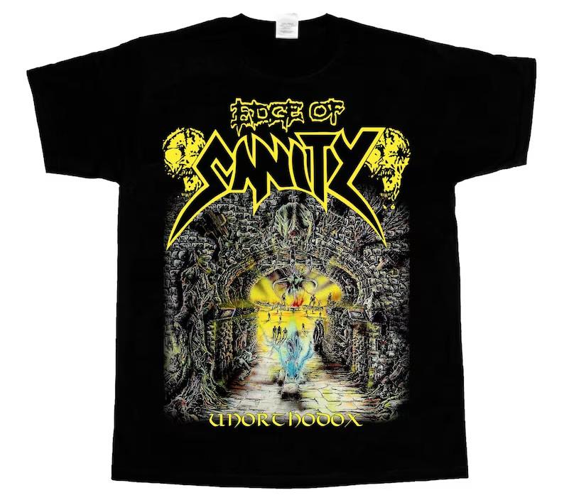 Edge of Sanity unorthodox 92 death bloodbath new black shirt TL599 Unisex T-Shirt S
