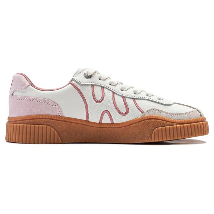 New LiNing Yunchuan V2 Anti Slip Wear Resistant Low Top Stylish Skateboarding Shoes Women's Mist White AGCT394-1
