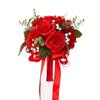 Wedding Bouquets Artificial Bride Bouquets for Wedding Party Centerpieces, Ceremony, Anniversary, Photography Props Red