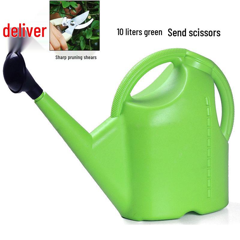 Large Capacity Garden Watering Can with Long Spout and Thickened Plastic
