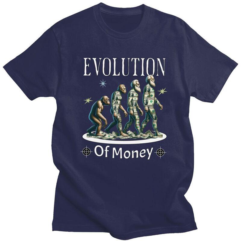 

Bitcoin Evolution Of Money T Shirt Men Short Sleeve 100 Cotton Tshirt Leisure Tees Fashion Tshirts For Husband Boyfriend 4XL
