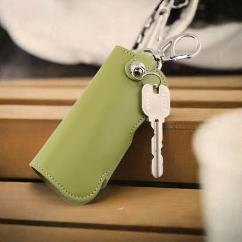 Smart Key Genuine Leather Key Case Intelligent Key Keyless Key Made in Japan Cowhide Toyota Honda Daihatsu Suzuki Mazda Nissan Lixil Orange