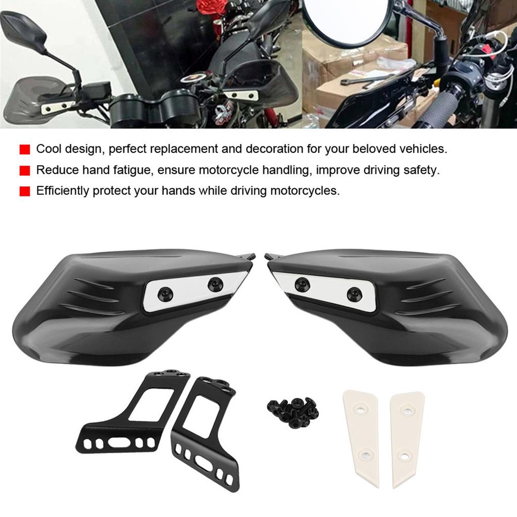 Motorcycle Hand Guards Handlebar Protector Protective Hand Shell Protection (Black)