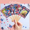Theme Independence Day Flag Pattern Handheld Photo Frame Shooting Prop Decor