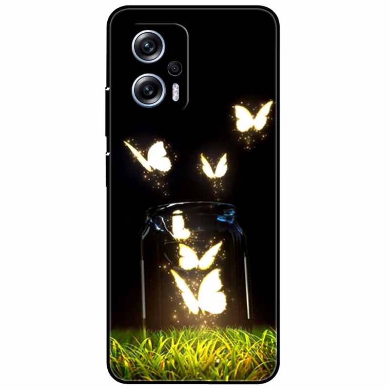 For Xiaomi Poco X4 GT Case 6.6'' Cat Wolf TPU Silicone Soft Coque Fundas for Poco X4 GT 5G Cover Black Edge Lovely PocoX4 X 4 GT