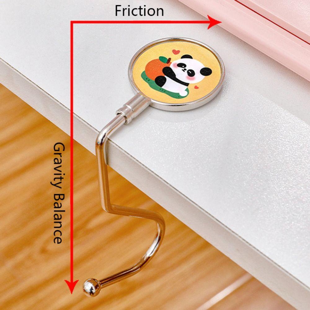 Movable Hook Student Gift Handbag Hanger Purse Bag Table Hook Desk Hanging Holder Desk Hook