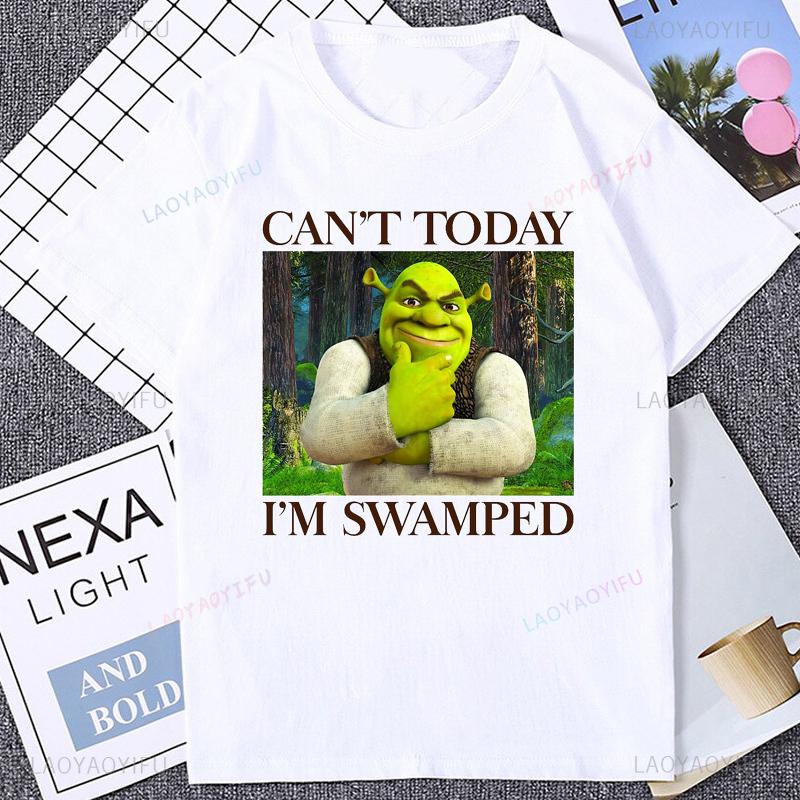 Shrek Can t Today I m Swamped Graphic T-shirt XL