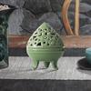 -Incense Burner with Lid, Table Decoration, Elegant Chinese Incense Holder for Coil