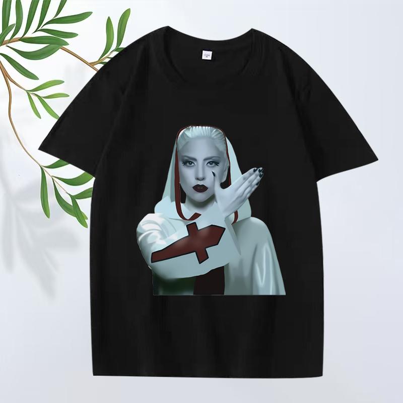 2026 New Lady Gaga Alejandro Classic Graphic T Shirts Men Women Oversized 100 Cotton Streetwear Short Sleeve Summer Unisex Shirt