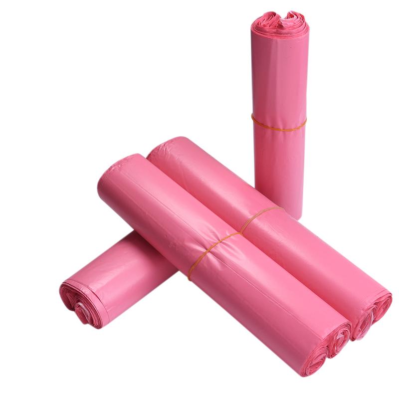 10/20/50Pcs Pink Plastic Logistics Courier Bag Self Adhesive Seal Poly Pouch Waterproof Shipping Packing Envelopes Supplies