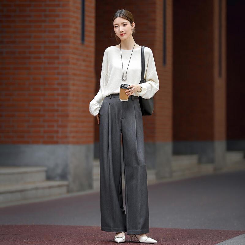 DeMana Women's Elegant Pleated Commuter Trousers