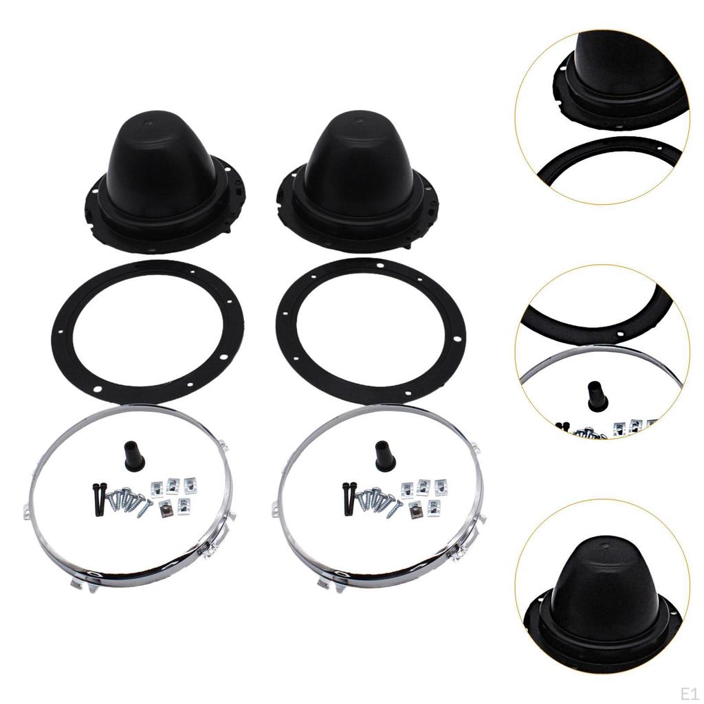 Headlight Headlamp Back Bowl Buckets,Headlight Buckets Spare Assembly Vehicles 7inch with