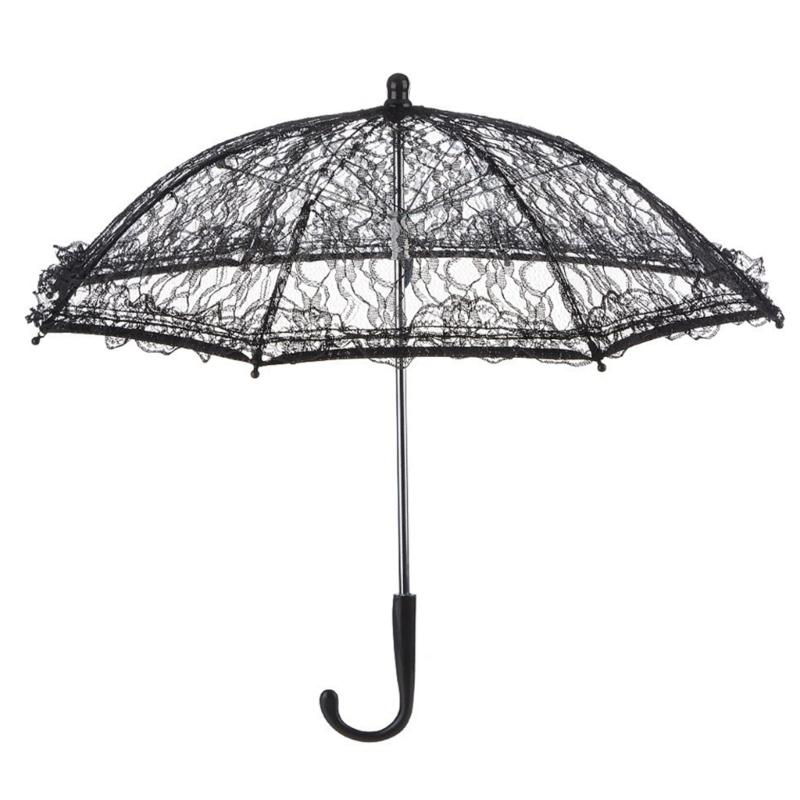 Women Parasol Elegant Lace Umbrella Embroidery Bridal Handmade Umbrella for Wedding Decoration Photo Props