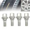 4/8Pcs Wheel Nuts Bolts Fit For Citroen Peugeot 206 207 208 308 407 3008 17mm HEX Wheel Lug Bolts