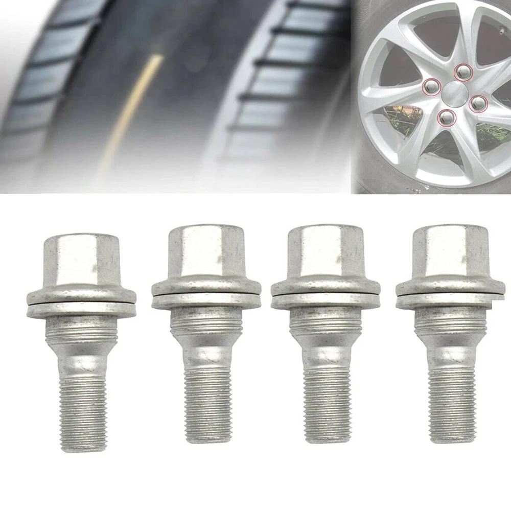 4/8Pcs Wheel Nuts Bolts Fit For Citroen Peugeot 206 207 208 308 407 3008 17mm HEX Wheel Lug Bolts