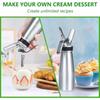 250/500/1000ml Cream Foam Gun Homemade Whipped Cream Dispenser Cake Piping Guns Siphon Squeeze Bottle Kitchen Dessert Tool