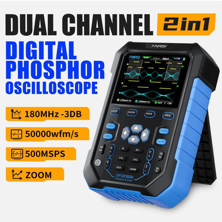 DPOX180H Dual-Channel Handheld Fluorescent Digital Oscilloscope 