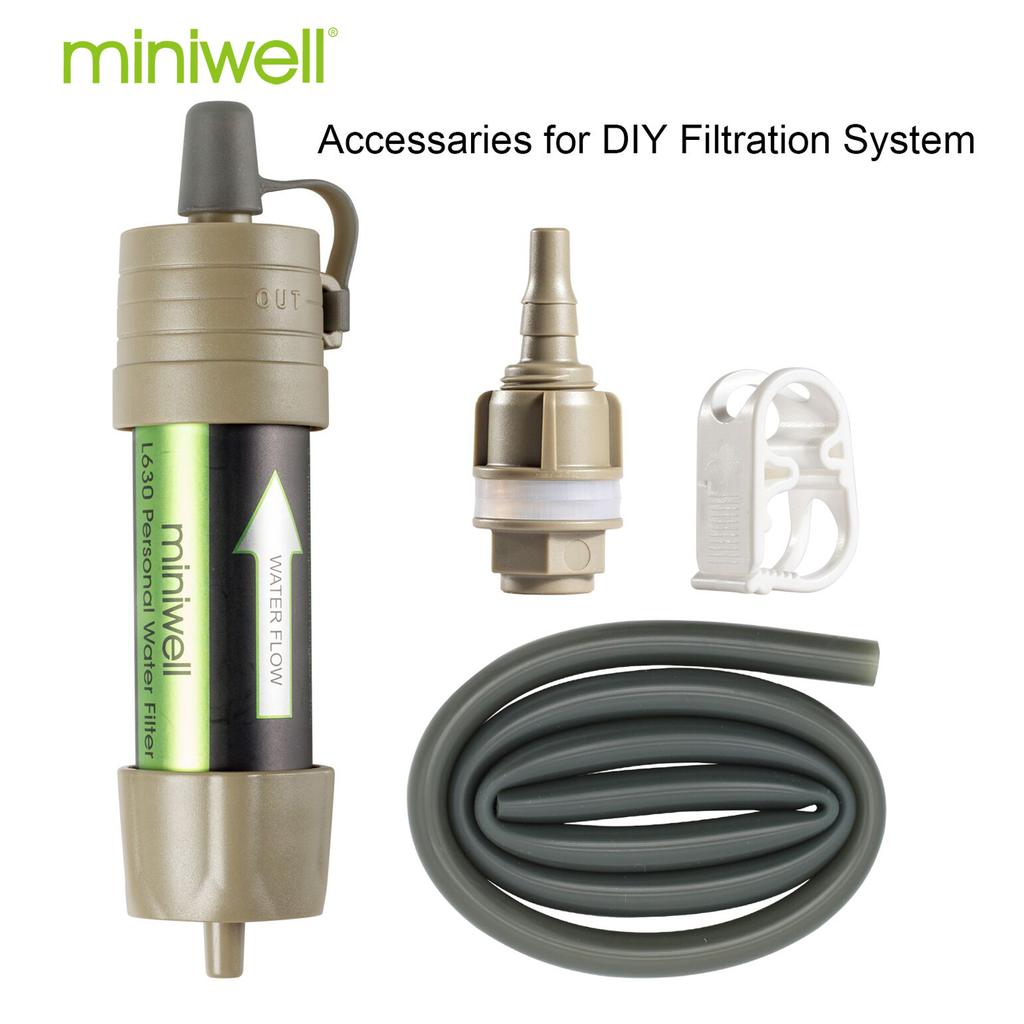 Miniwell Outdoor Portable Gravity Water Filter System with Water Reservoir for Hiking,camping,survival and Travel