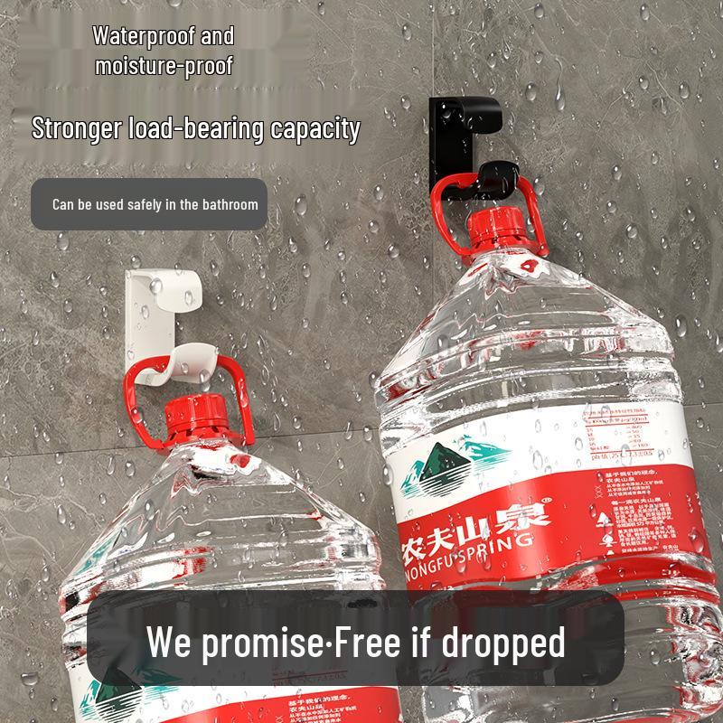 Wall-Mounted Adhesive Hook for Hanging Washbasin - Strong Load-Bearing and Space-Saving Storage Solution