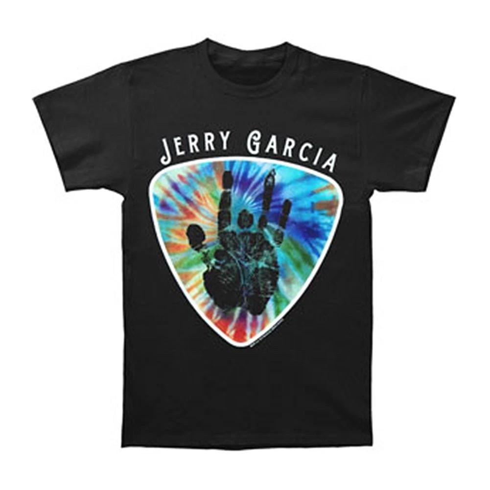 Men s Jerry Garcia Tie-Dye Guitar Pic Slim Fit T-shirt Small Black XS