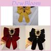 Jk Neck Bow Tie With Striped Flower Pattern For Formal Wear And Giftgiving