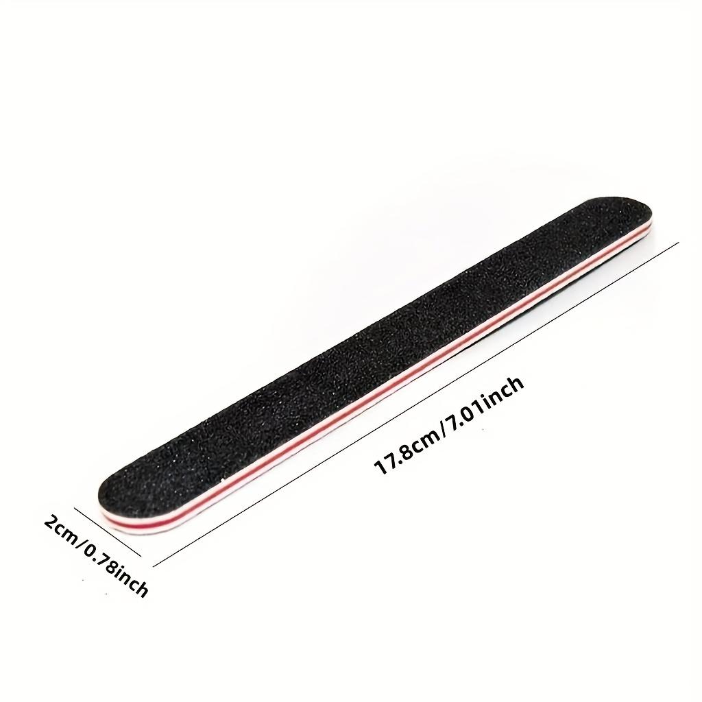 Xiaomi 25 Pcs Black Double Sided Nail File Emery Board for Home Salon Nail Shaping Polishing