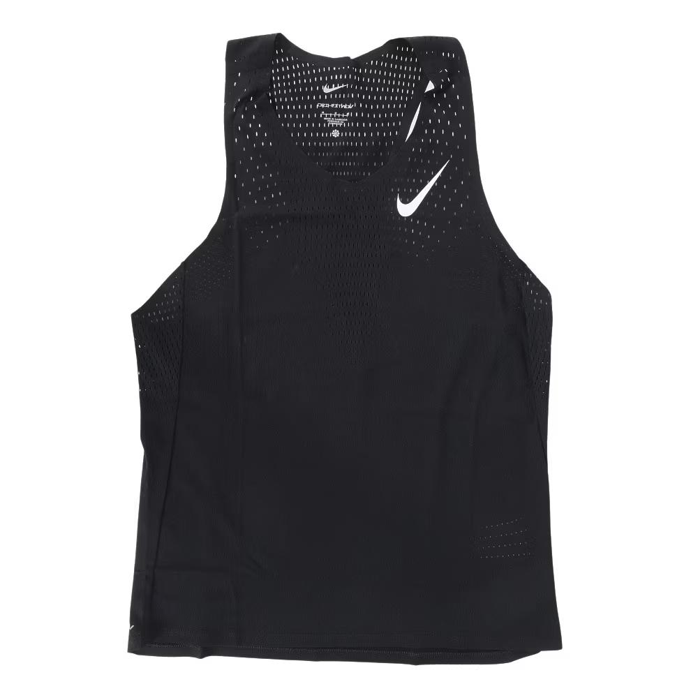 Nike AeroSwift Dri-FIT ADV Running Singlet Black/White FN4232-010 L