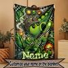 Custom Name Personalized Plants Vs. Zombies Print Blanket, Home Decor, Bedroom, Sofa, Camping, Couch, Gifts for Birthday Christmas