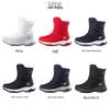 Men's High-Top Waterproof Wool Snow Boots - Warm Outdoor Ankle Cotton Shoes