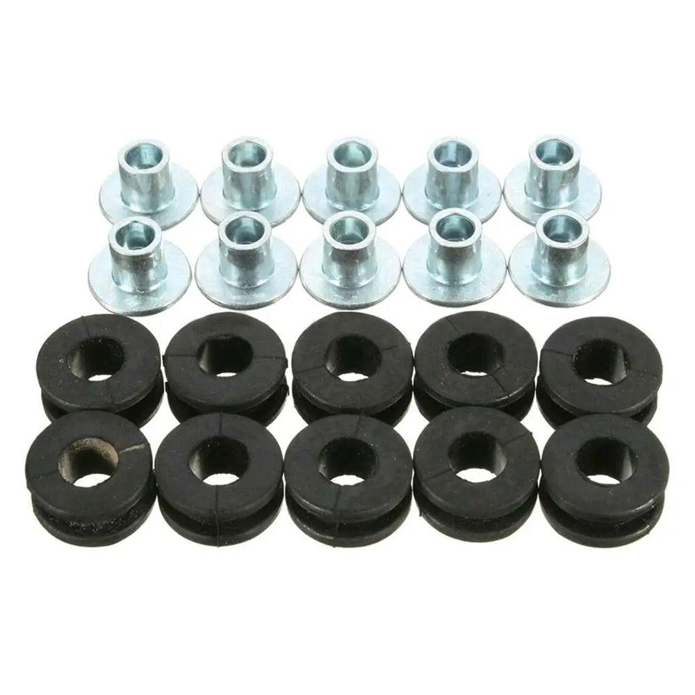 10Pcs/Set Rubber Steel Rubber Grommets  for Honda for Suzuki for Kawasaki Fairing