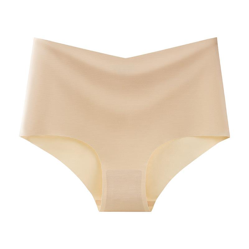 

Трусики больших размеров с высокой талией, женское нижнее белье, полупакет, сексуальные бесшовные женские трусы из ледяного шелка с высоким разрезом, удобные и дышащие 3XL