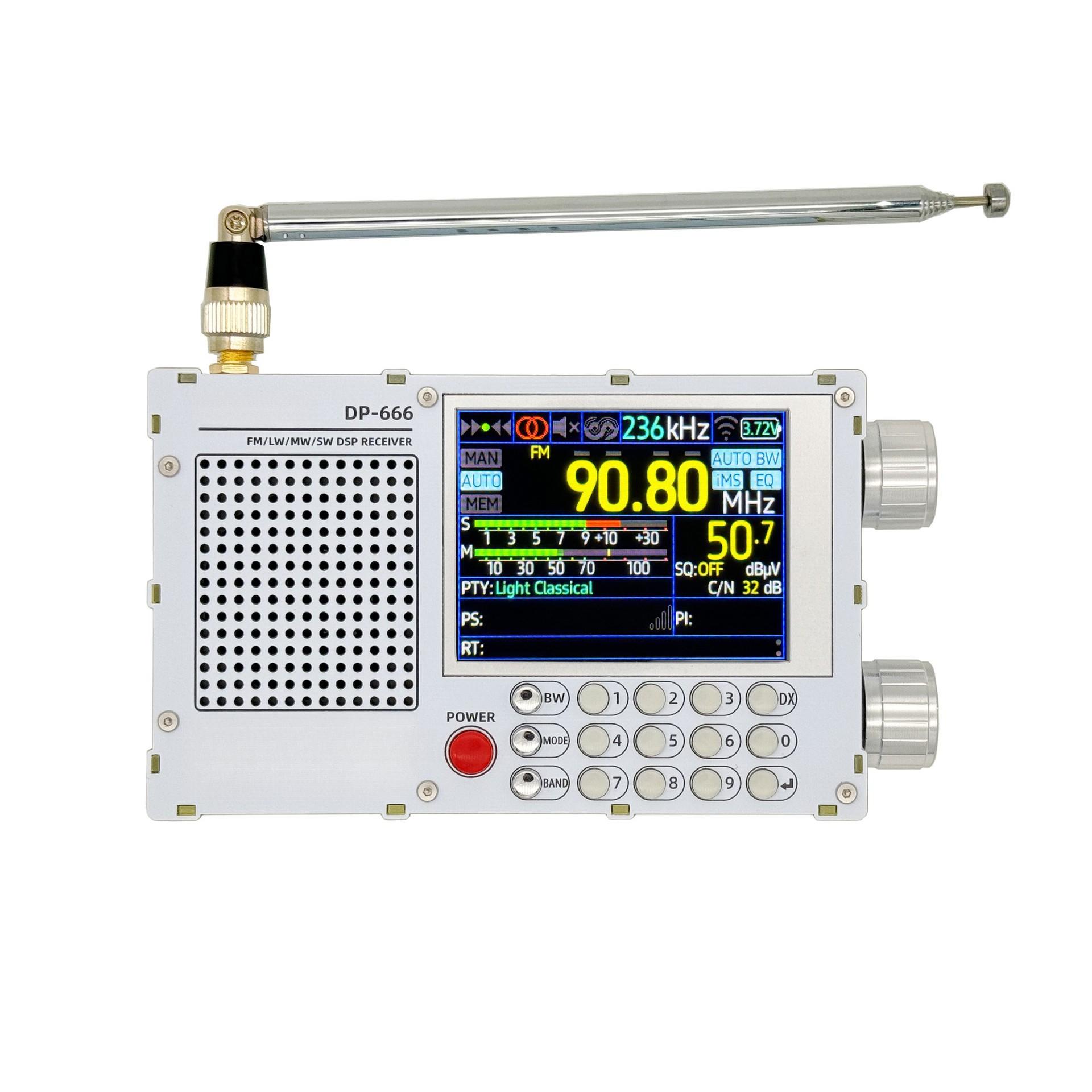 DP 666 Portatīvais pilnas joslas radio