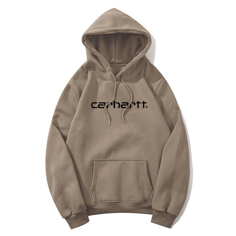 European and American Trendy Brand Classic Letter Print Sweatshirt, Unisex Loose-fitting Hooded Fleece Sweatshirt