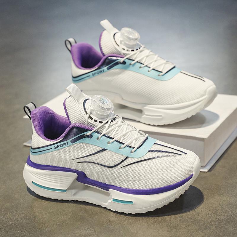 Red Hare 8pro Rotating Button Running Shoes for Men and Children - Soft Sole Casual Sports Sneakers 40