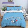 Toronto Blue Jays2 Muster Bettwäsche Bettdecke Set Heimdekoration Geschenk (1 Bettbezug + 2 Kissenbezüge (ohne Füllung))