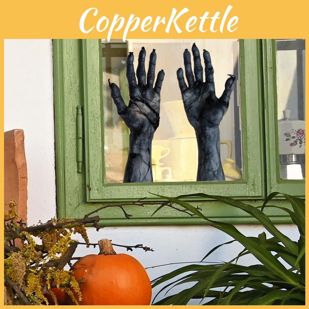 Halloween Arm Horror Uv Static Cling Glass Window Sticker For Home Decor