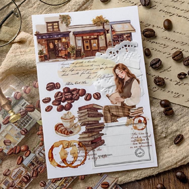 Photocard Scrapbooking Sticker Adhesive Cartoon Sticker Book for Photocards Journal Decoration