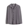 Men's long-sleeved shirt solid color shirt men's slim fit large size shirt jacket