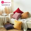 XUAI European Velvet Throw Pillowcase with Diamond Embroidery