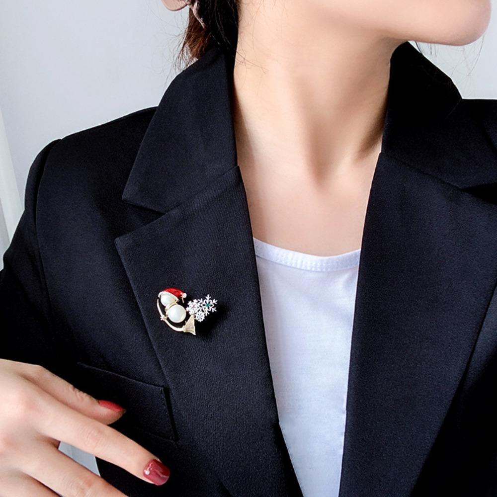 Snowman Male Female Korean Style Pin Fashion Jewelry Christmas Brooches Christmas Women Badge