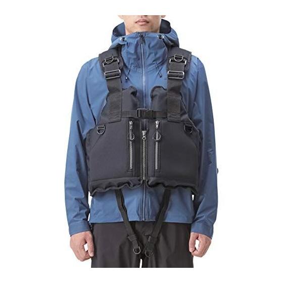 Used New [Shimano] Fishing Wear Fixed Floating Vest Rock Shore Vest VF-029U Black 0 Rock Shore Rock Sea Saltwater